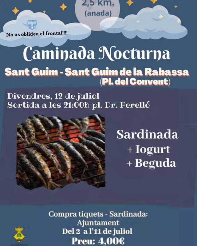   Caminada nocturna a Sant Guim de la Rabassa