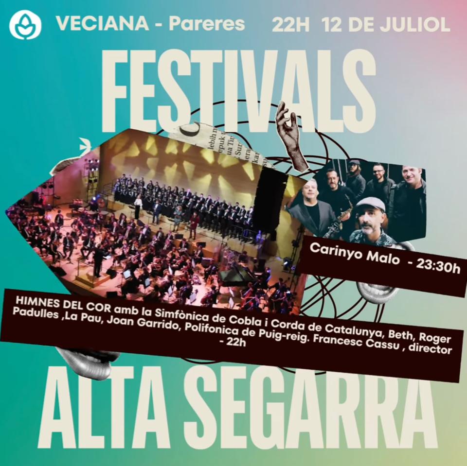 programa 12 juliol Festival Alta Segarra - 