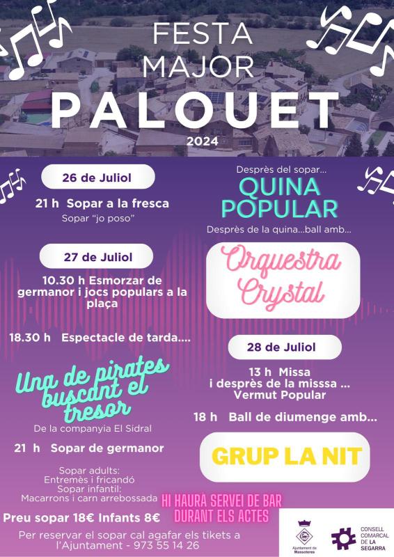 cartell Festa Major de Palouet 2024