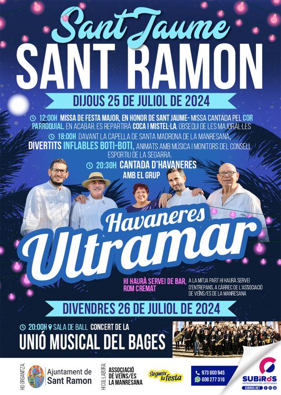 cartell Festa de Sant Jaume a Sant Ramon 2024
