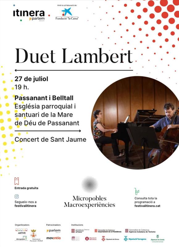 cartell Concert del DUET LAMBERT