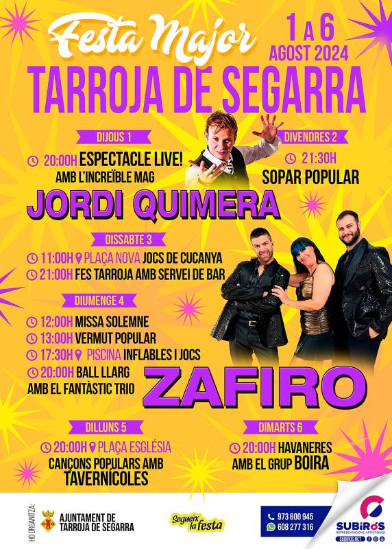 cartell Festa Major de Tarroja 2024