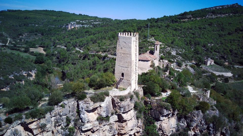 11.9.2024 Castell i església de Santa Maria  Santa Perpètua de Gaià -  Ramon Sunyer