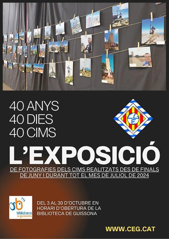  Exposició '40 ANYS, 40 DIES, 40 CIMS'