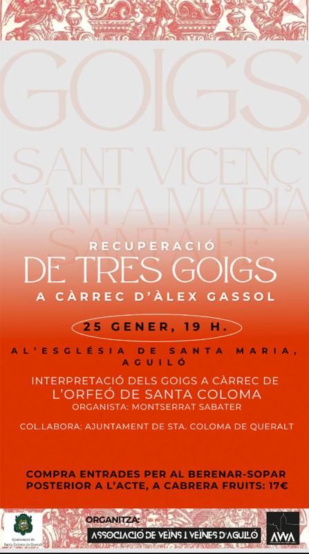 cartell Els Goigs d'Aguiló