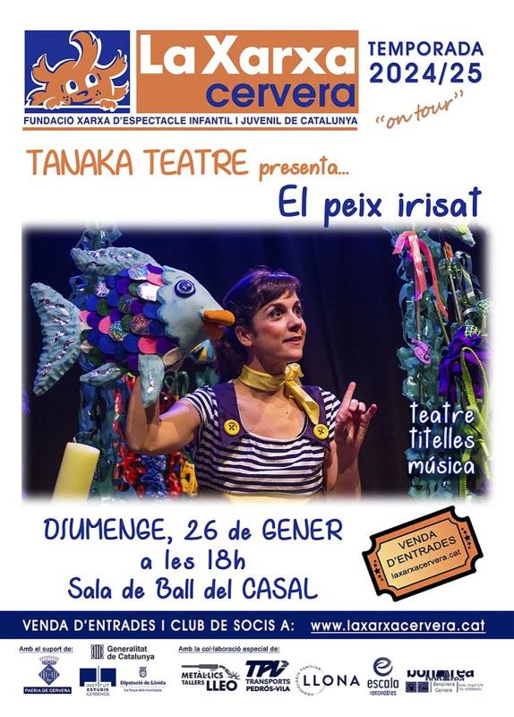 cartell Representació 'El peix irisat' de Tanaka Teatre