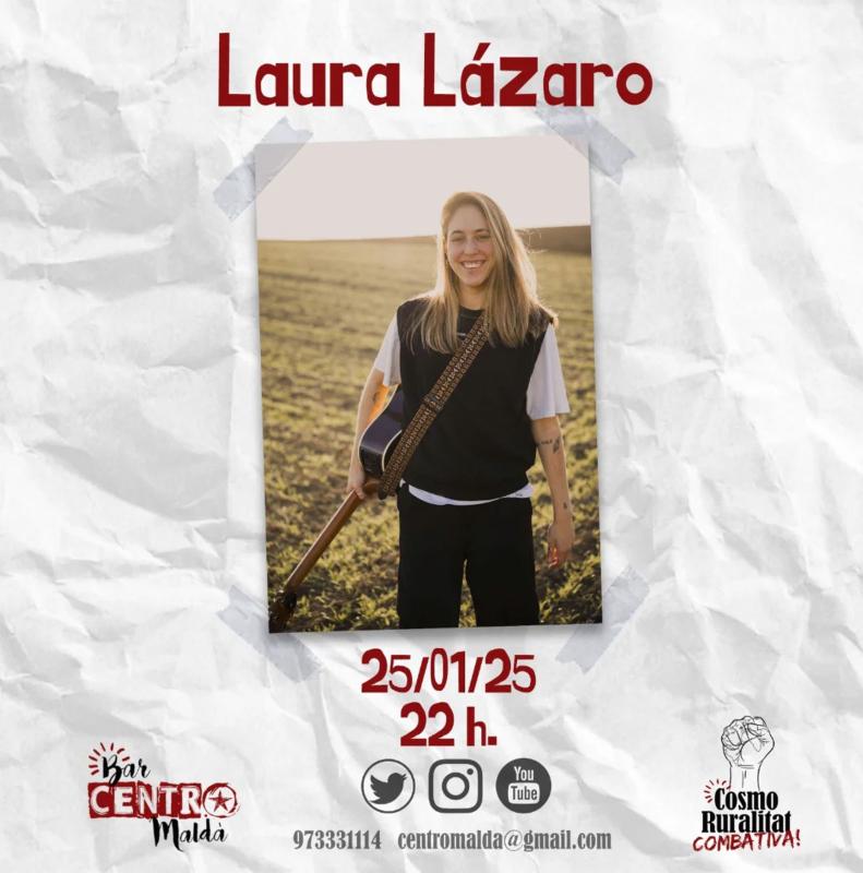 cartell Concert de La Laura Lázaro 