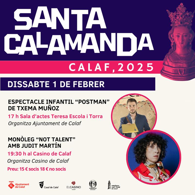 Dissabte Festa Major de Santa Calamanda 2025 - Calaf