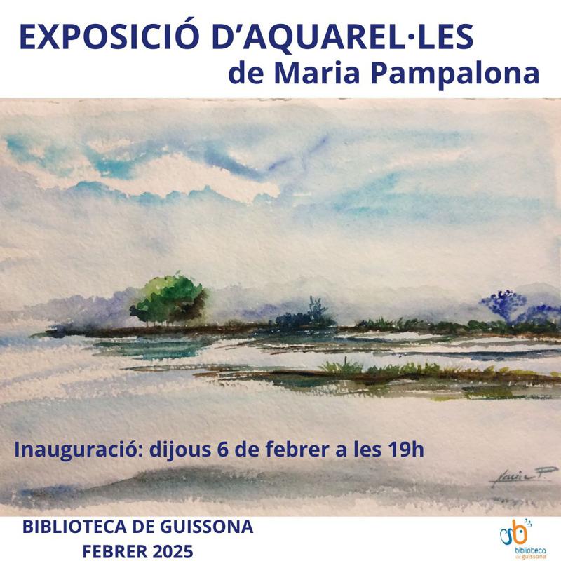 cartell Exposició d'aquarel·les