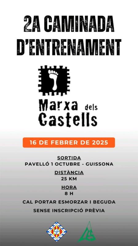 Entrenament Marxa dels Castells de la Segarra - Cervera