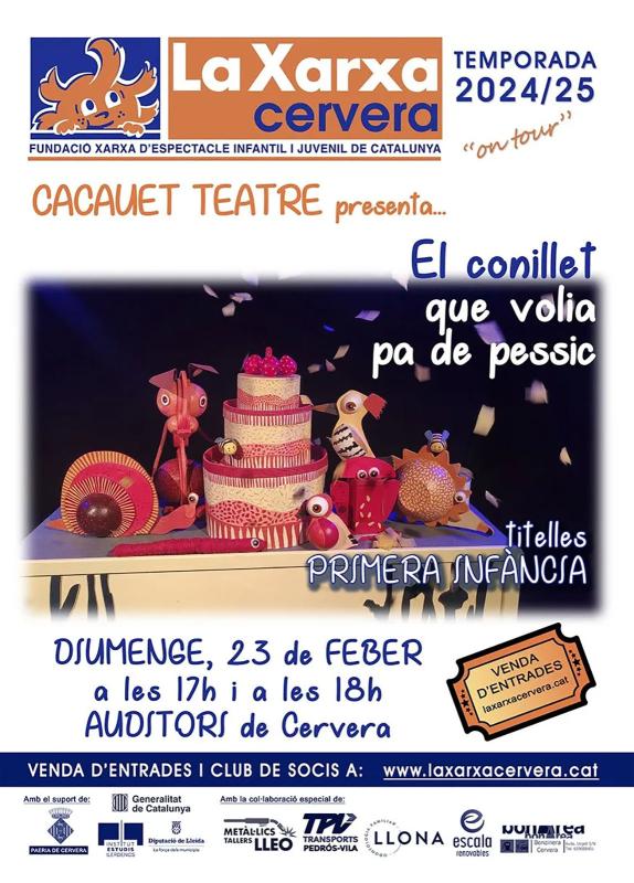 cartell Teatre infantil 'El conillet que volia pa de pessic'