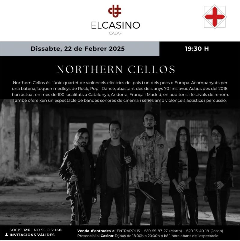 cartell Concert de Northern Cellos