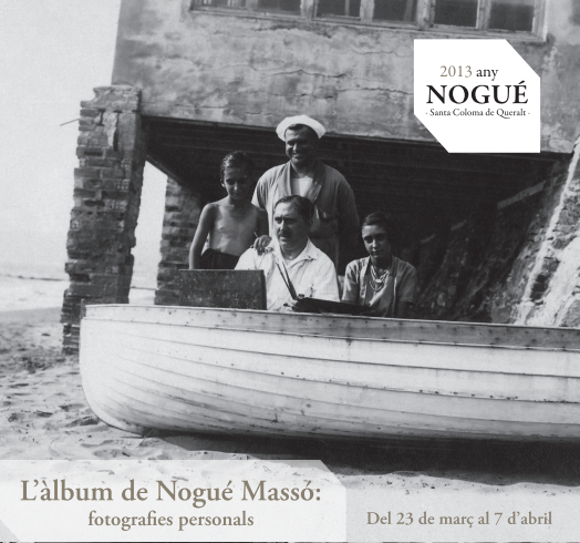 cartell  Exposició: L'àlbum de Nogué Massó: fotografies personals