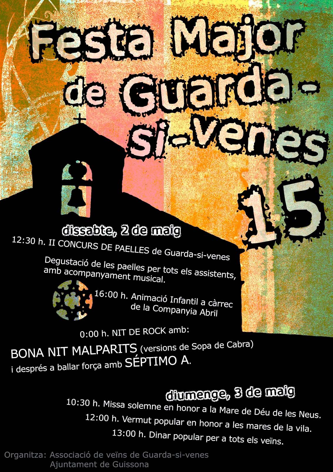 cartell Festa major de Guarda-si-venes 2015