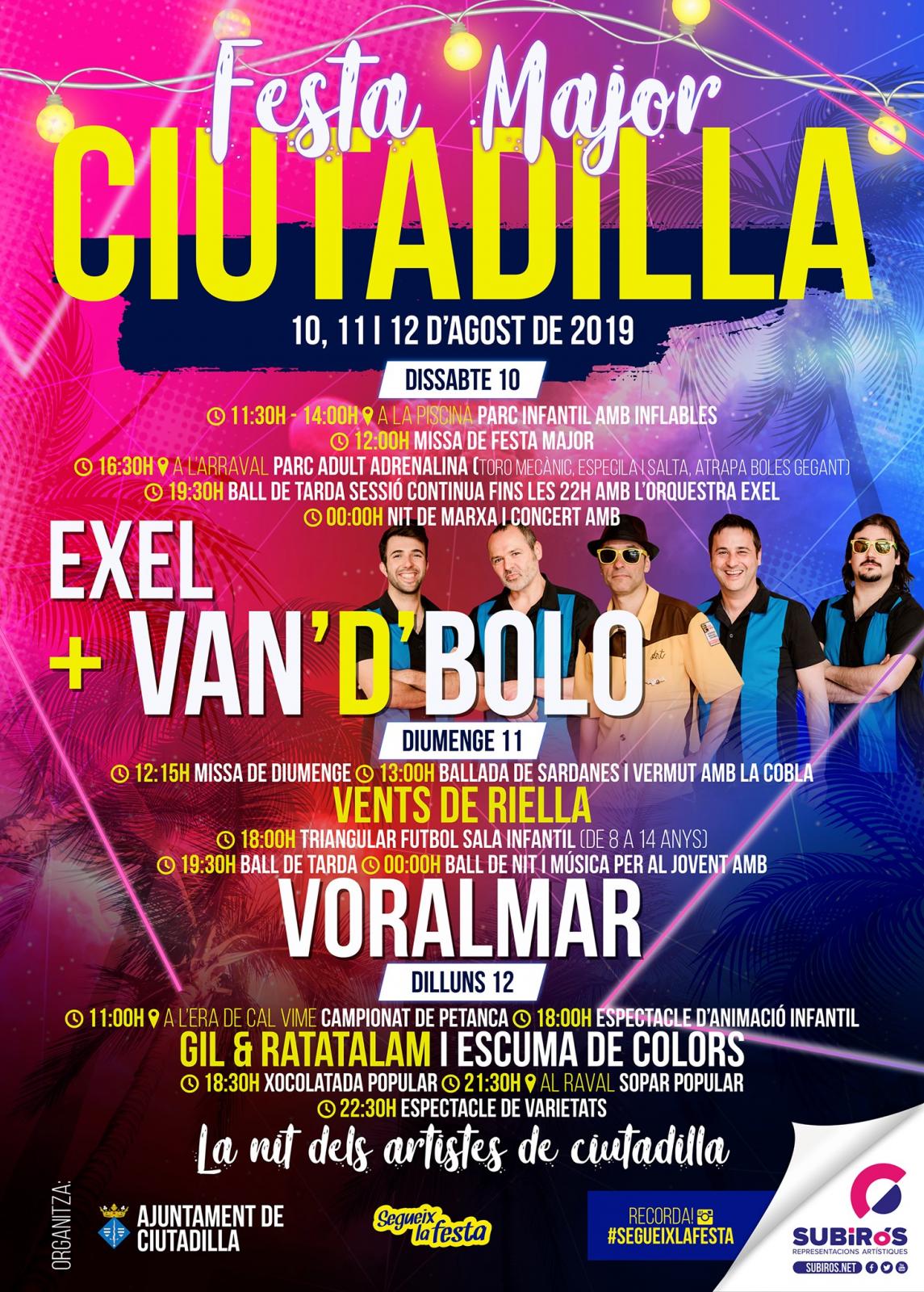 cartell Festa Major de Ciutadilla 2019