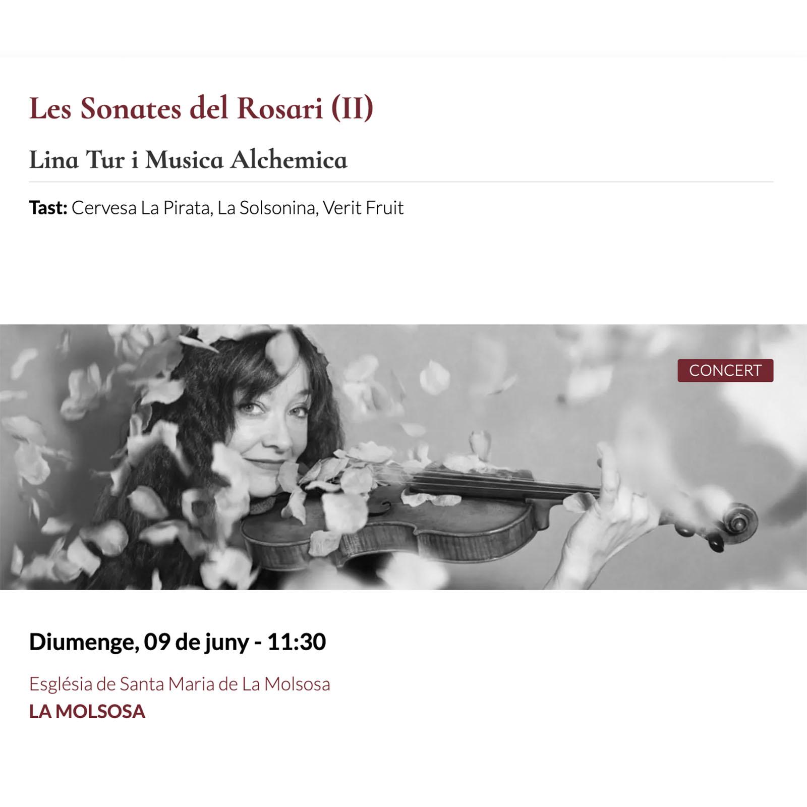 cartell Espurnes barroques concert 'Les Sonates del Rosari (II)'