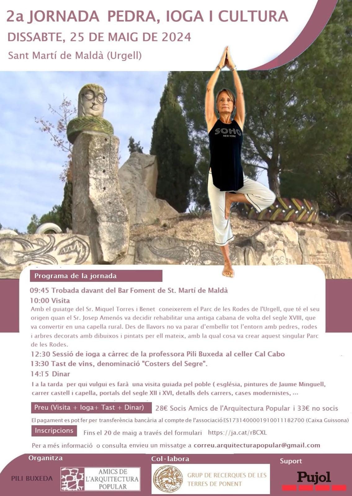 cartell 2a Jornada ioga, pedra i cultura