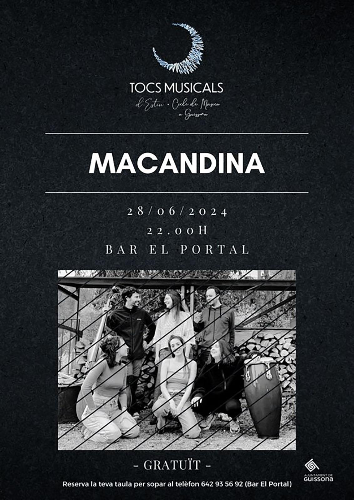 cartell Tocs musicals 'Macandina'