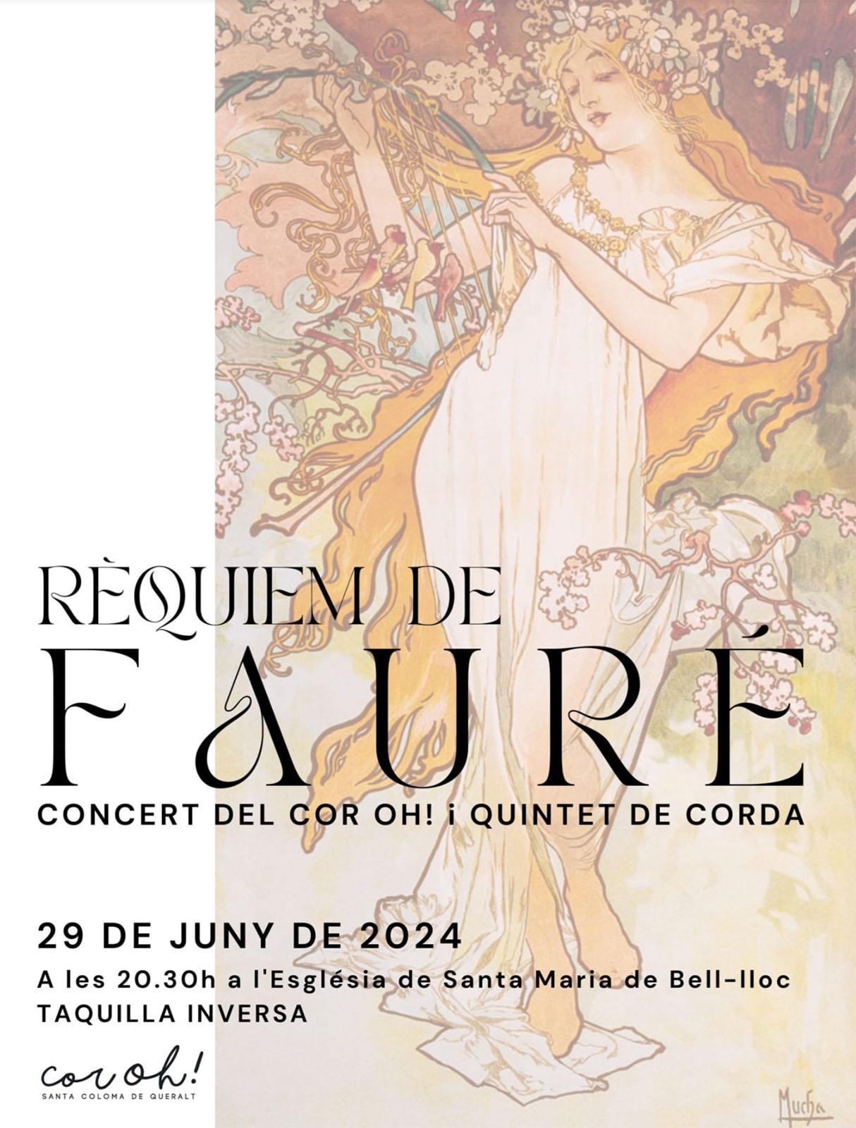 cartell Concert Rèquiem de Fauré