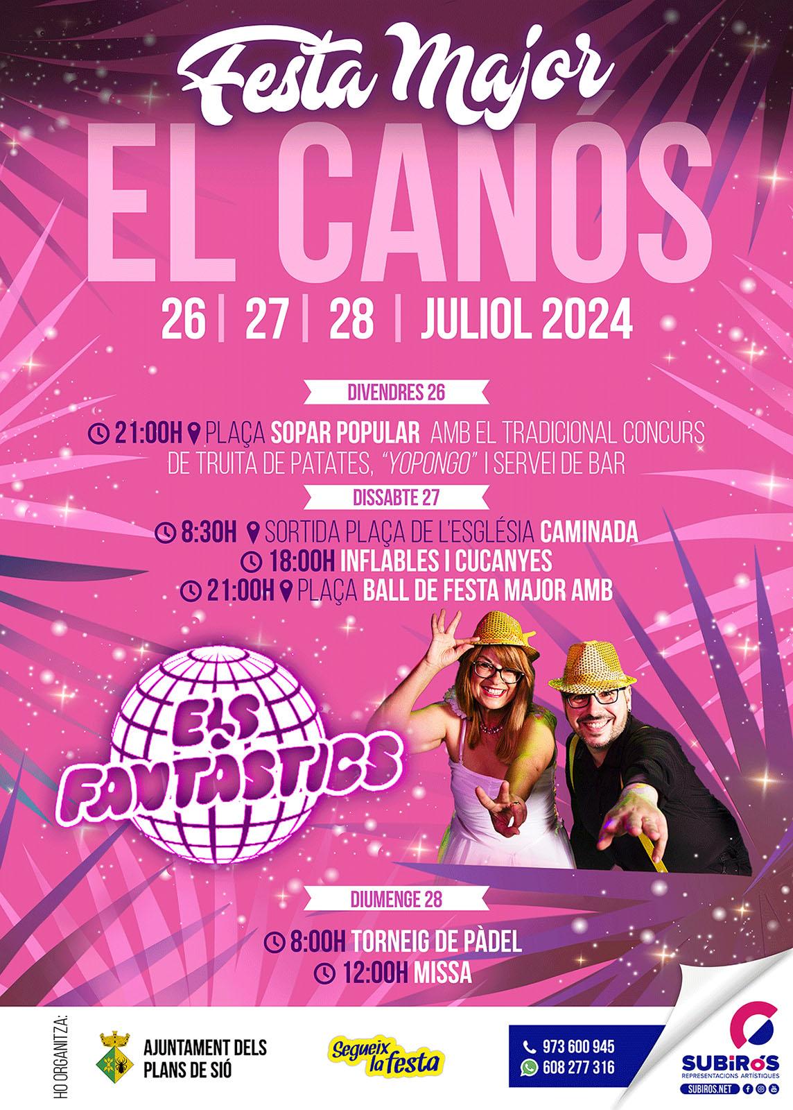 cartell Festa Major de El Canós 2024