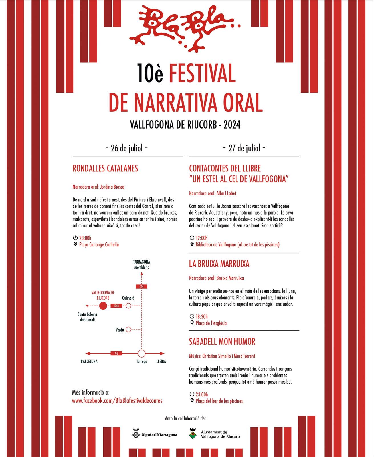 cartell 10è. Bla Bla, Festival de narrativa oral