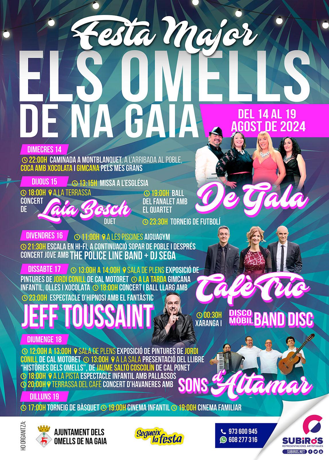 cartell Festa Major dels Omells de na Gaia 2024