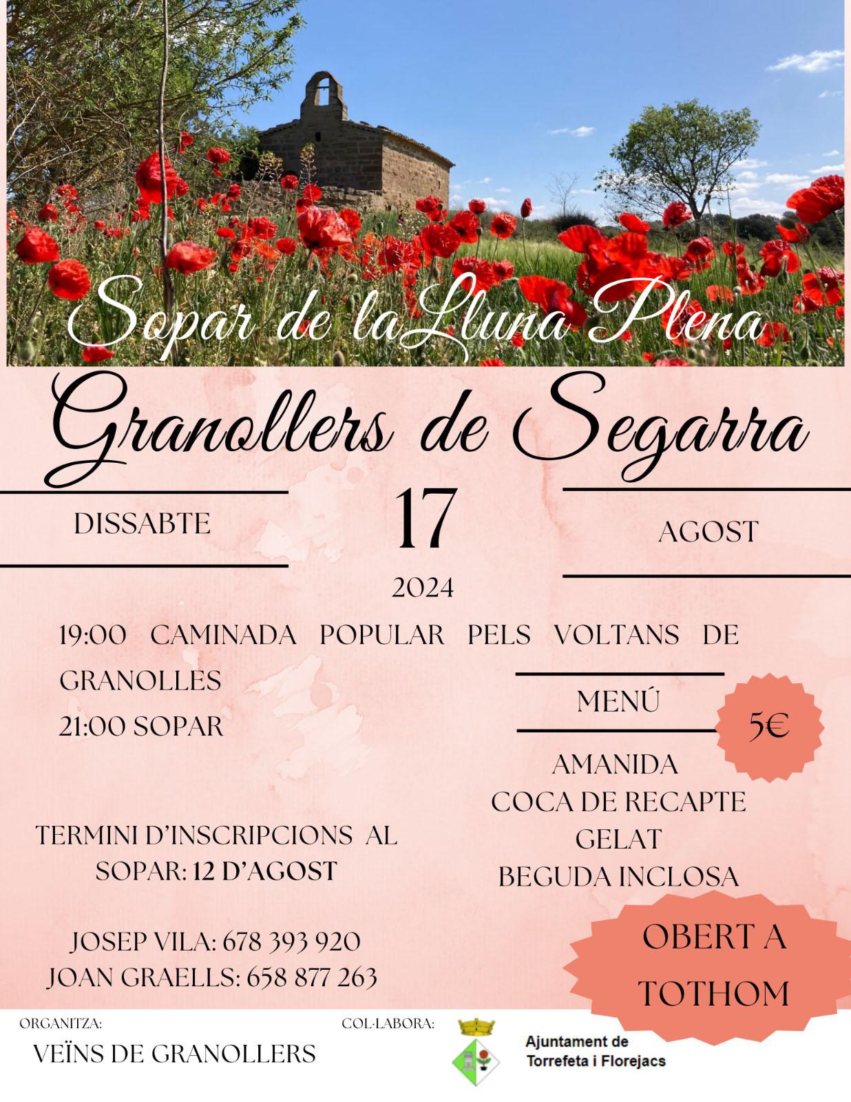 cartell Sopar de la Lluna Plena