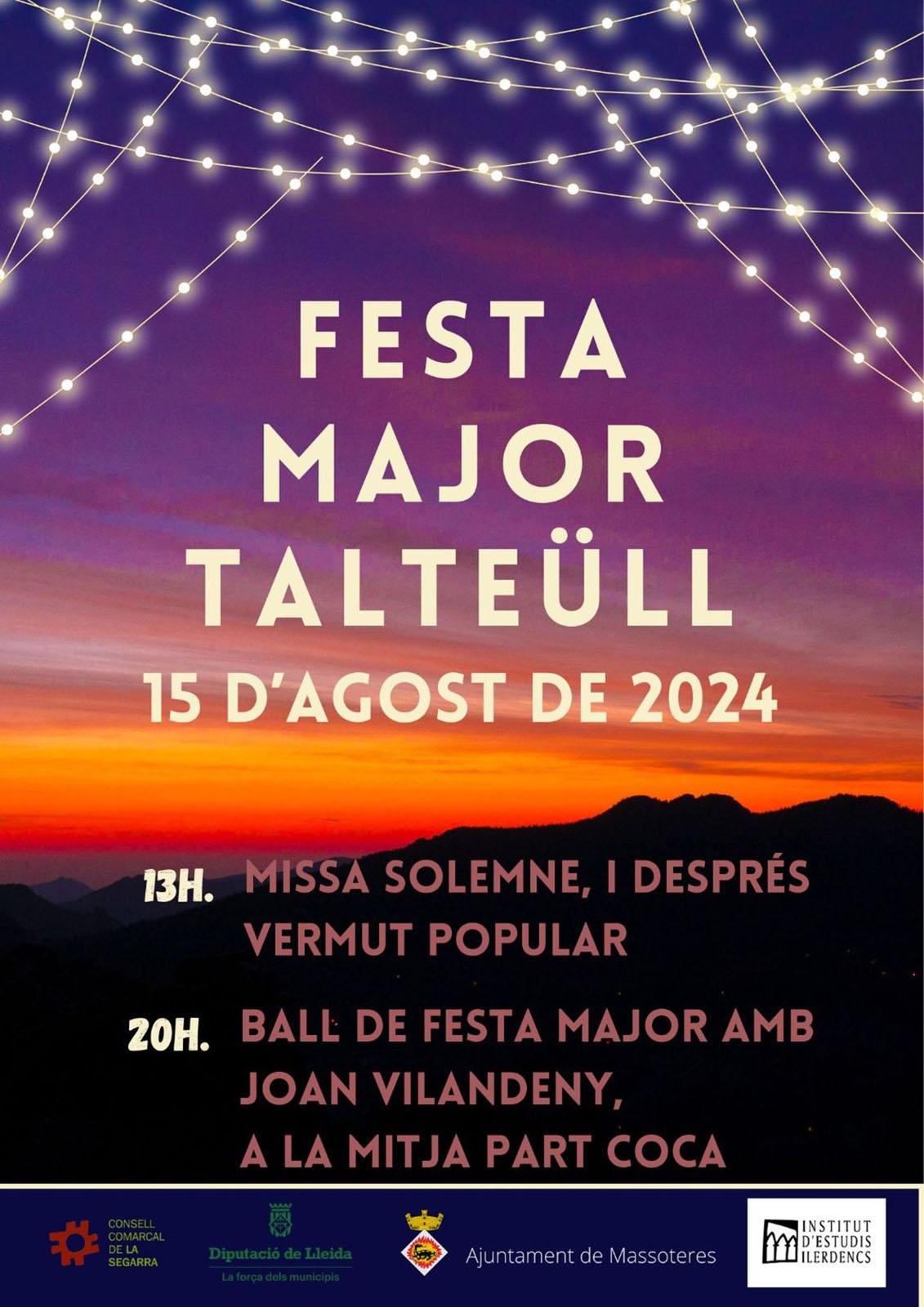 cartell Festa Major de Talteüll 2024