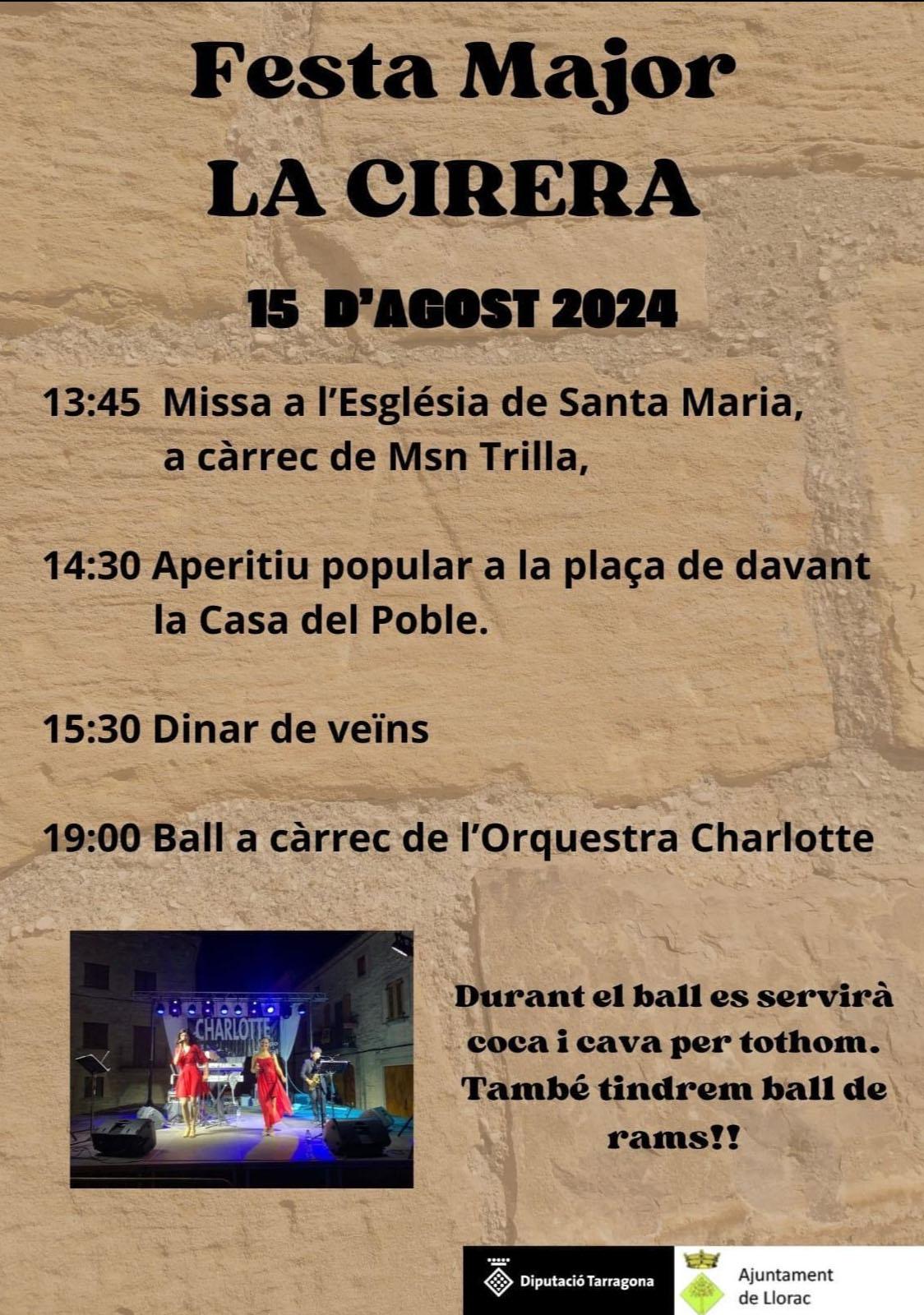 cartell Festa Major de La Cirera 2024