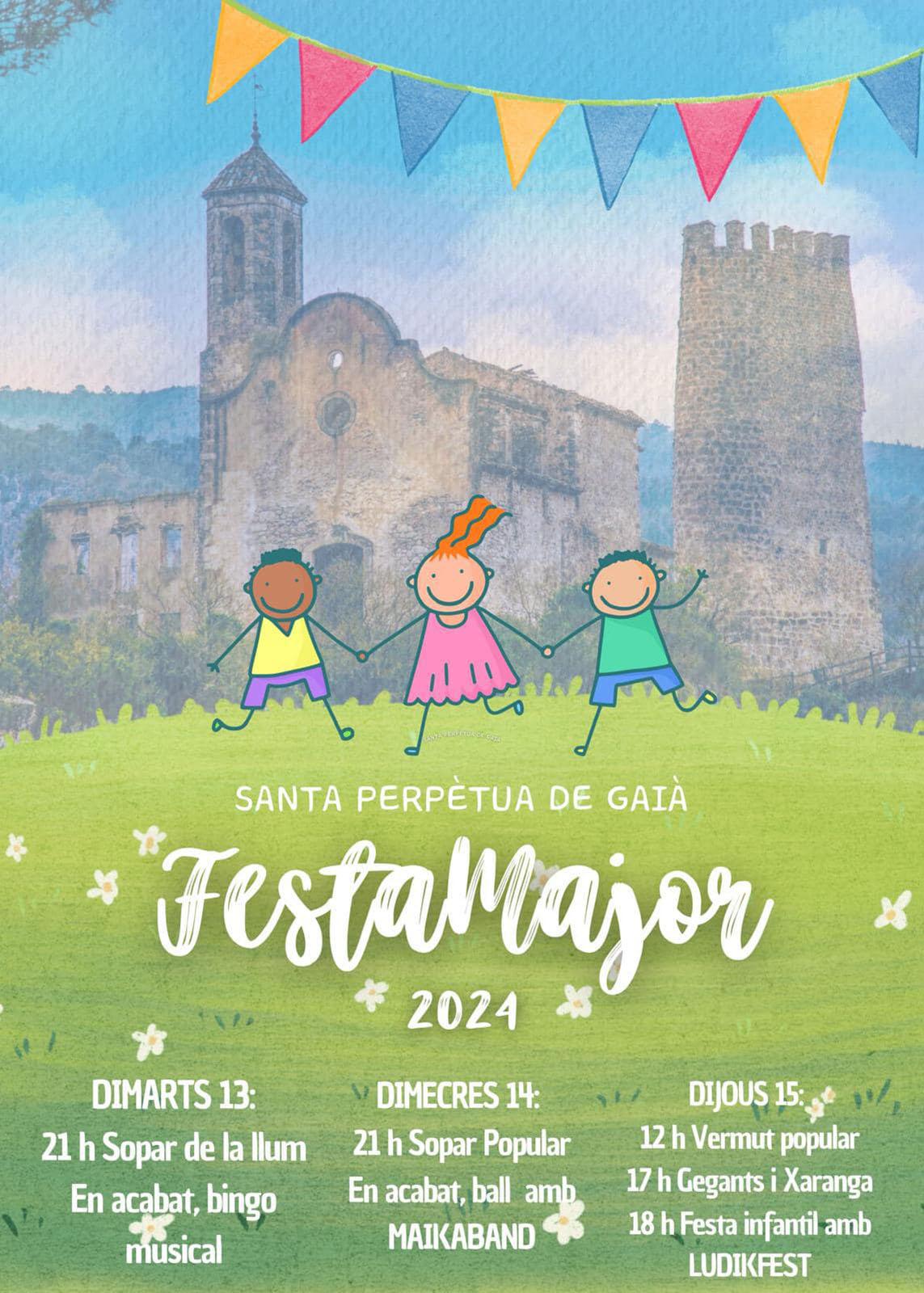 cartell Festa Major de Santa Perpètua de Gaià 2024