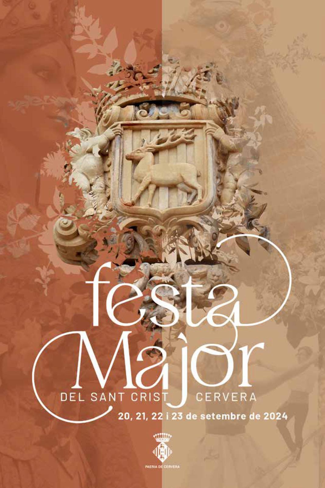 cartell Festa major del Sant Crist de Cervera 2024