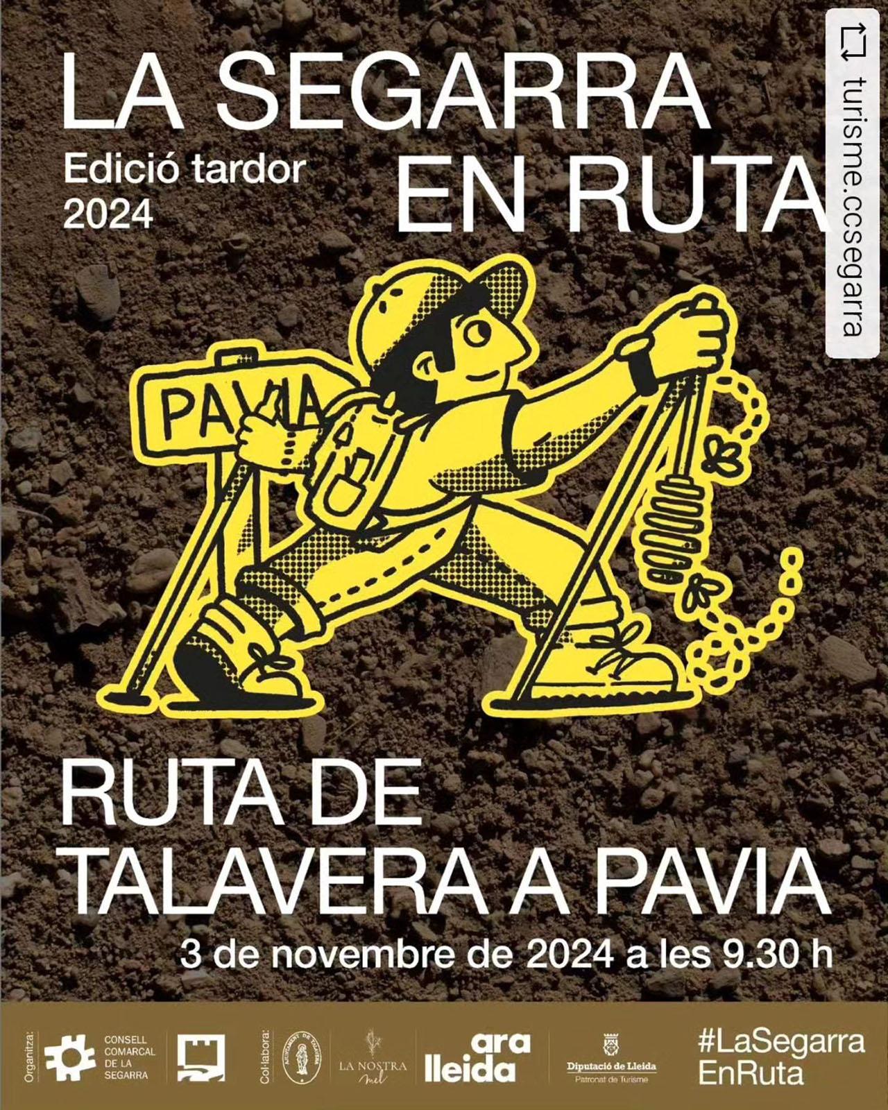 cartell Ruta de Talavera a Pavia