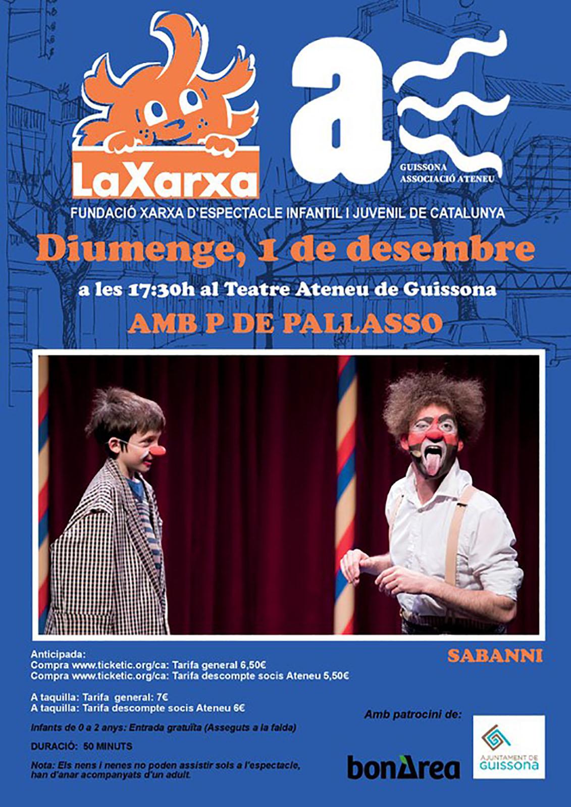 cartell La Xarxa 'Amb P de pallasso'