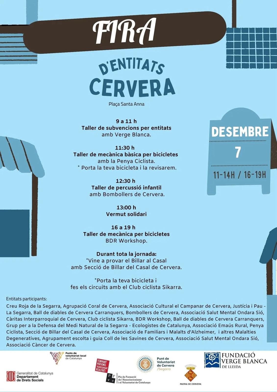 cartell Fira d’Entitats de Cervera 2024