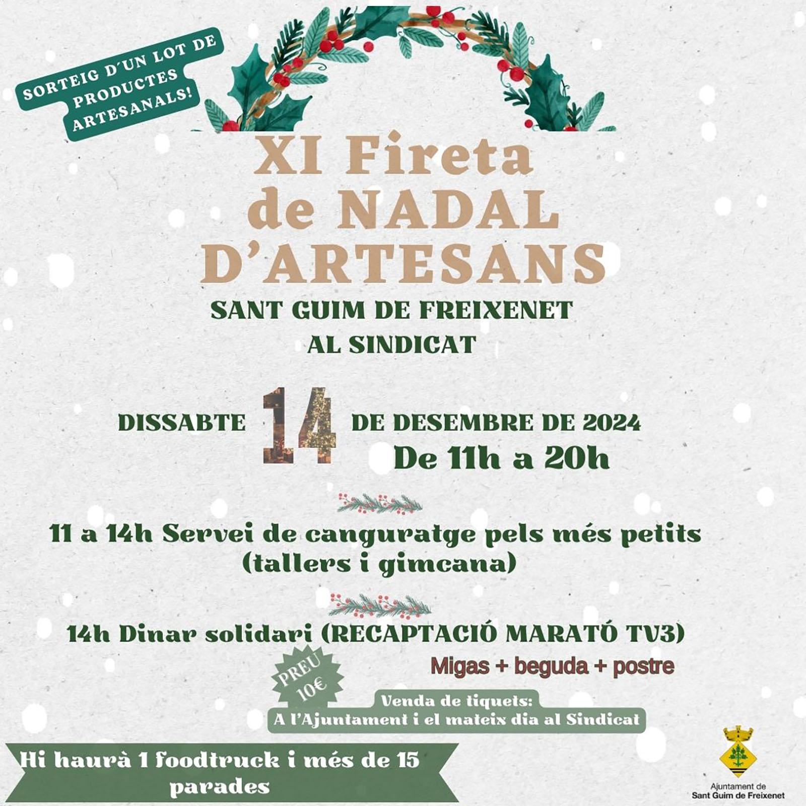 cartell XI Fireta de Nadal d'Artesanas