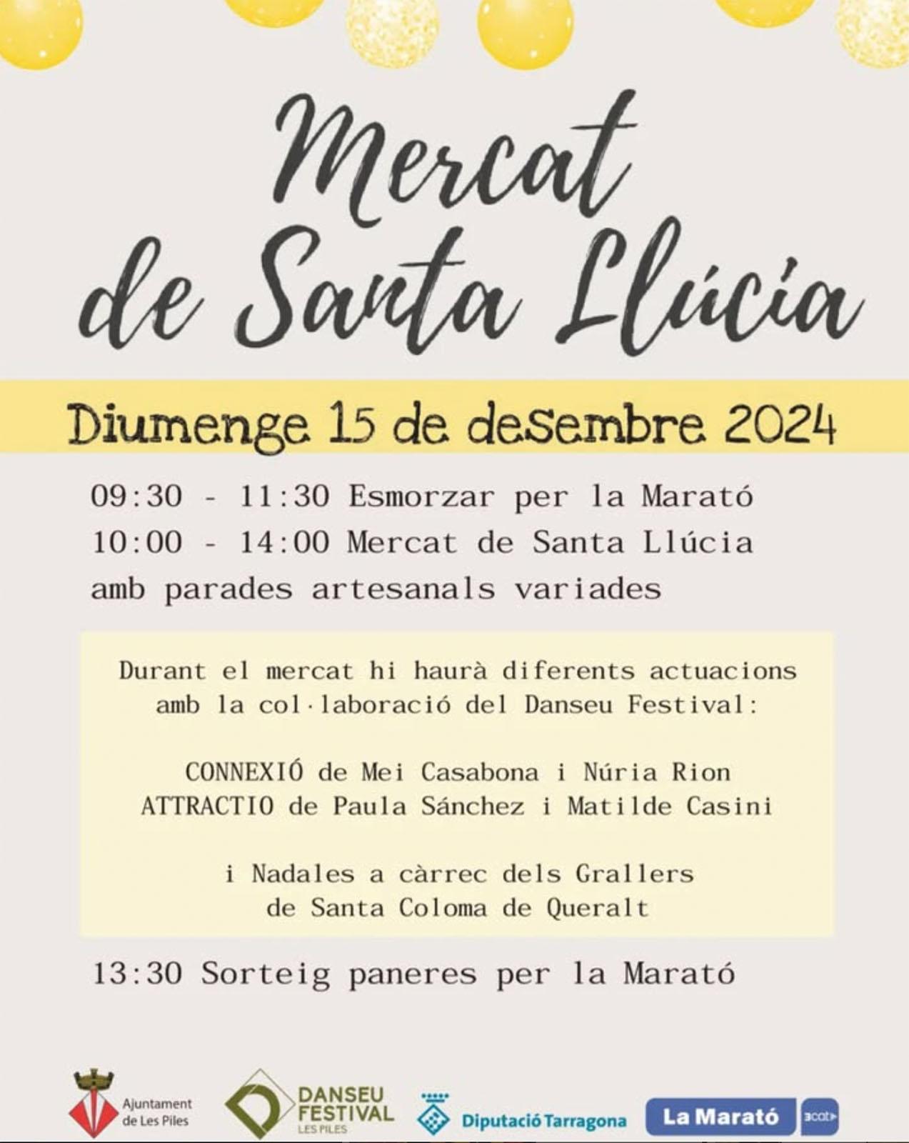 cartell Mercat de Santa Llúcia de les Piles