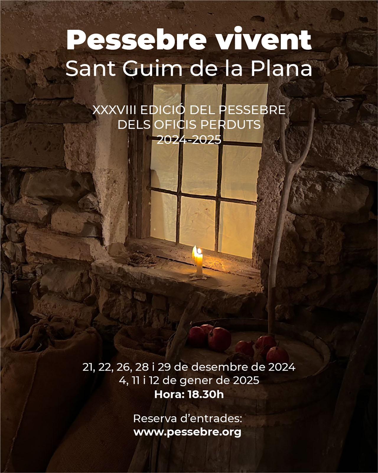 cartell Pessebre Vivent dels Oficis Perduts 2024