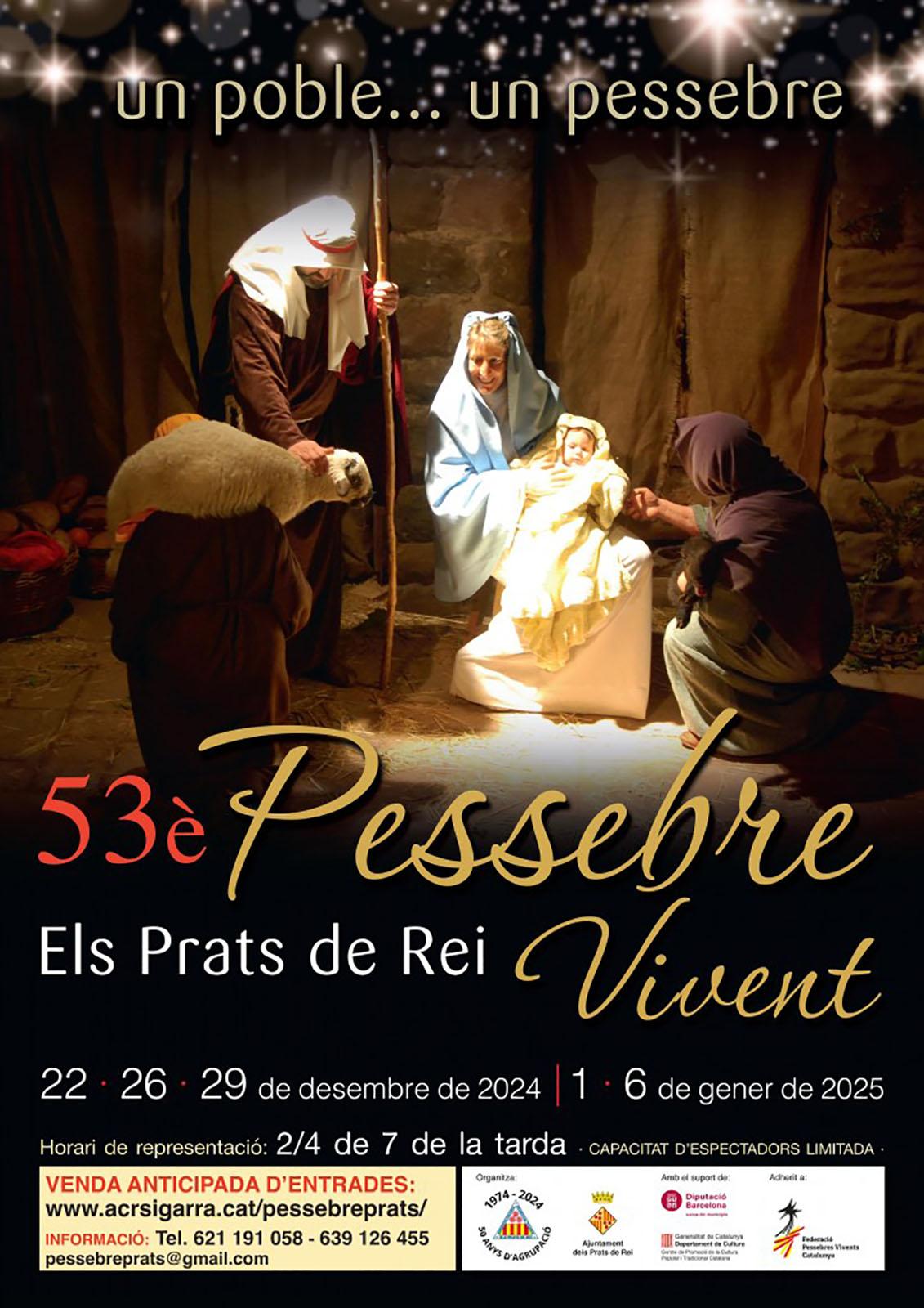 cartell Pessebre vivent dels Prats de Rei 2024