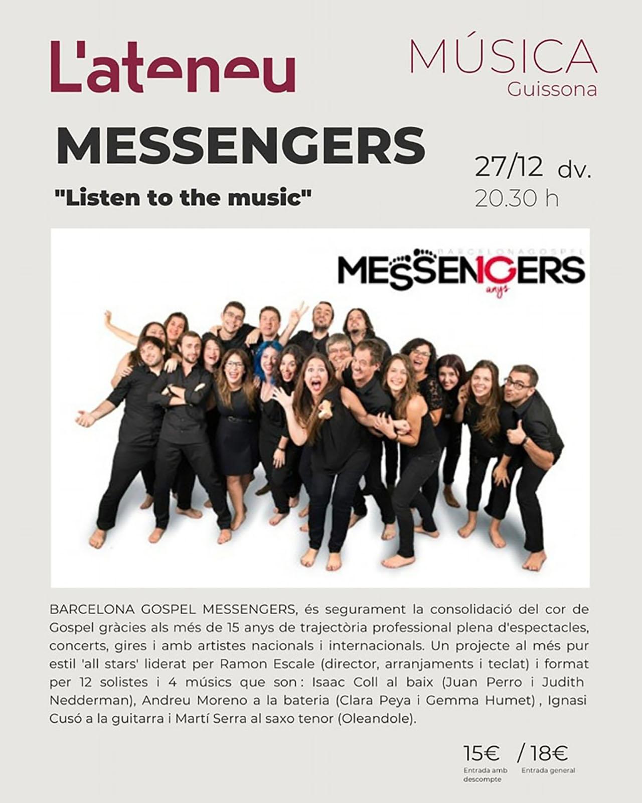 cartell Concert de Messengers