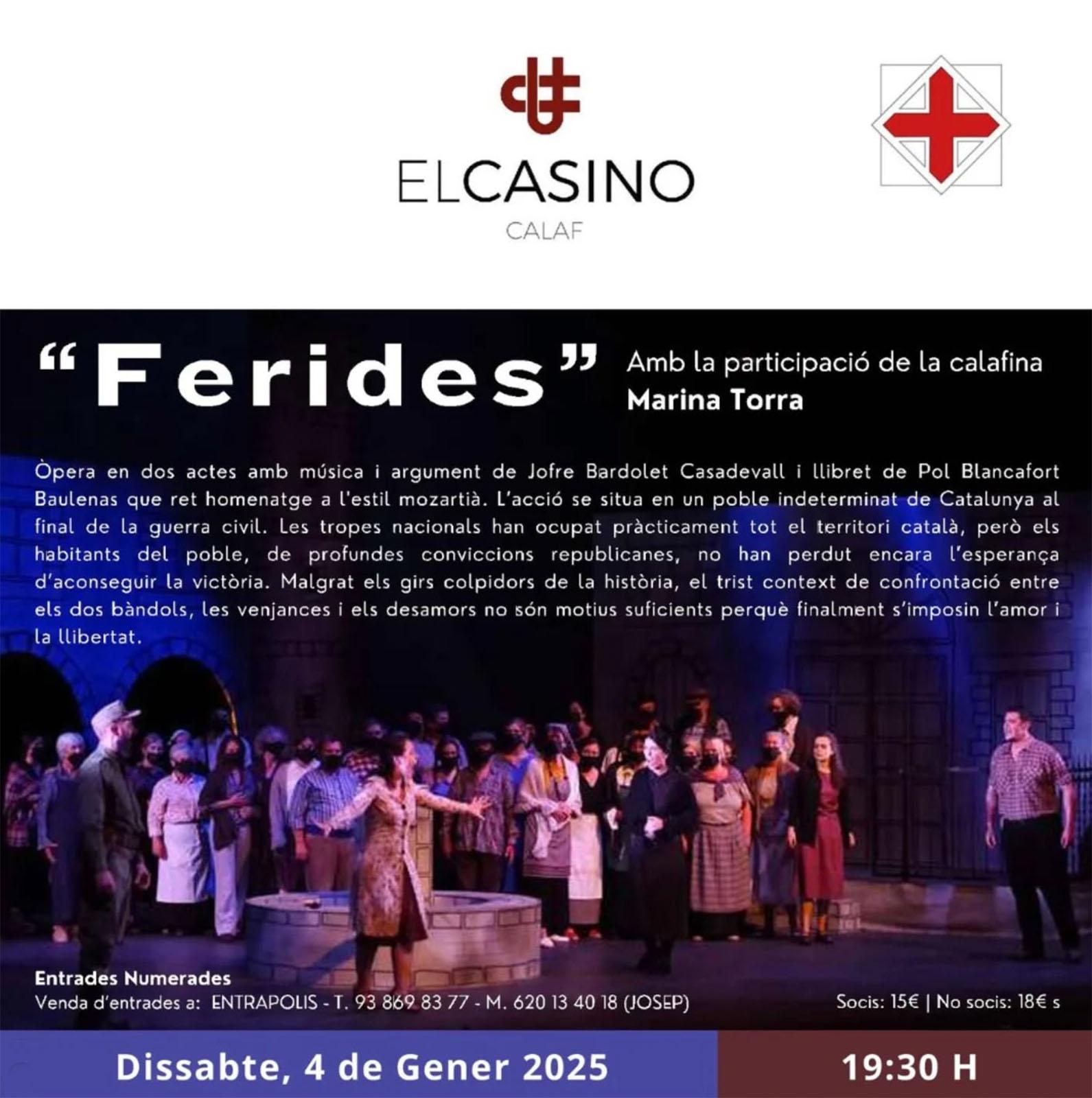 cartell Òpera Ferides