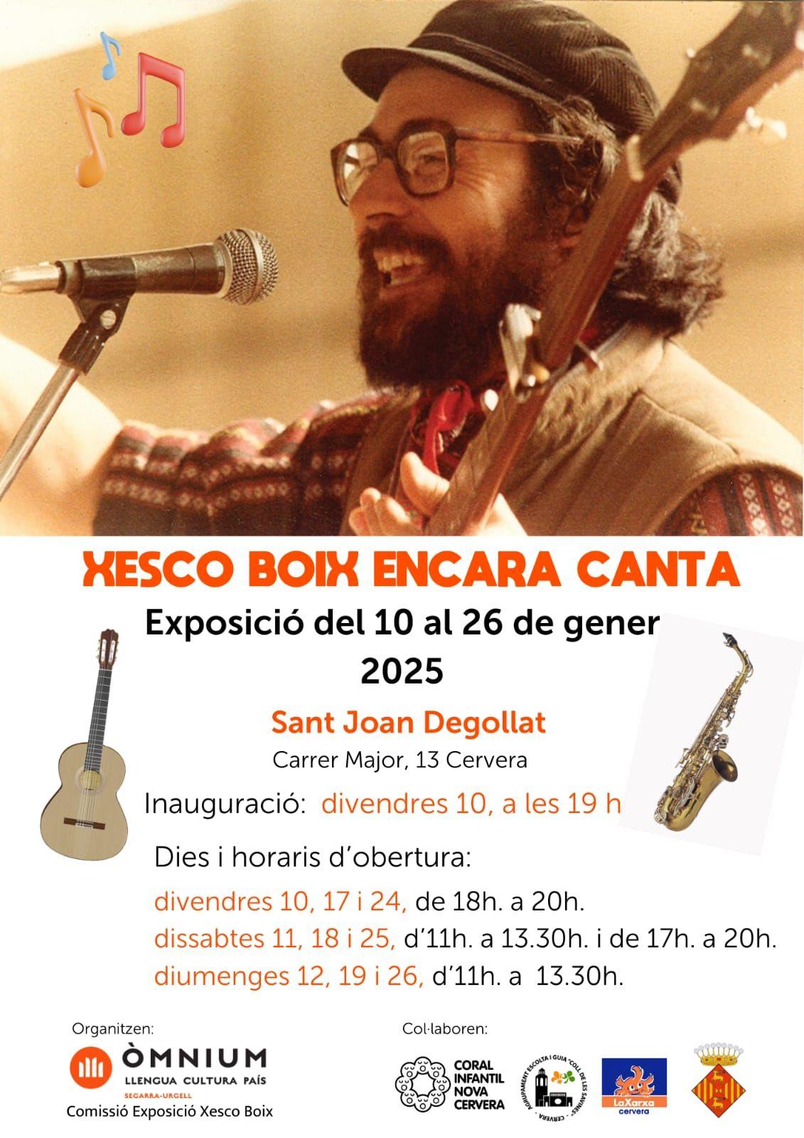 cartell Exposició 'Xesco Boix encara canta'