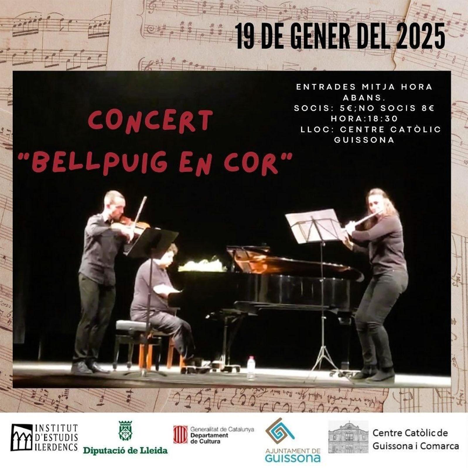 cartell Concert 'Bellpuig en Cor'