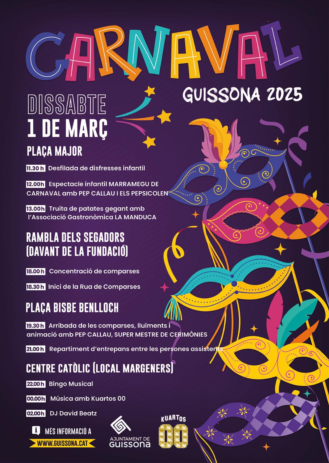 cartell Carnestoltes de Guissona 2025