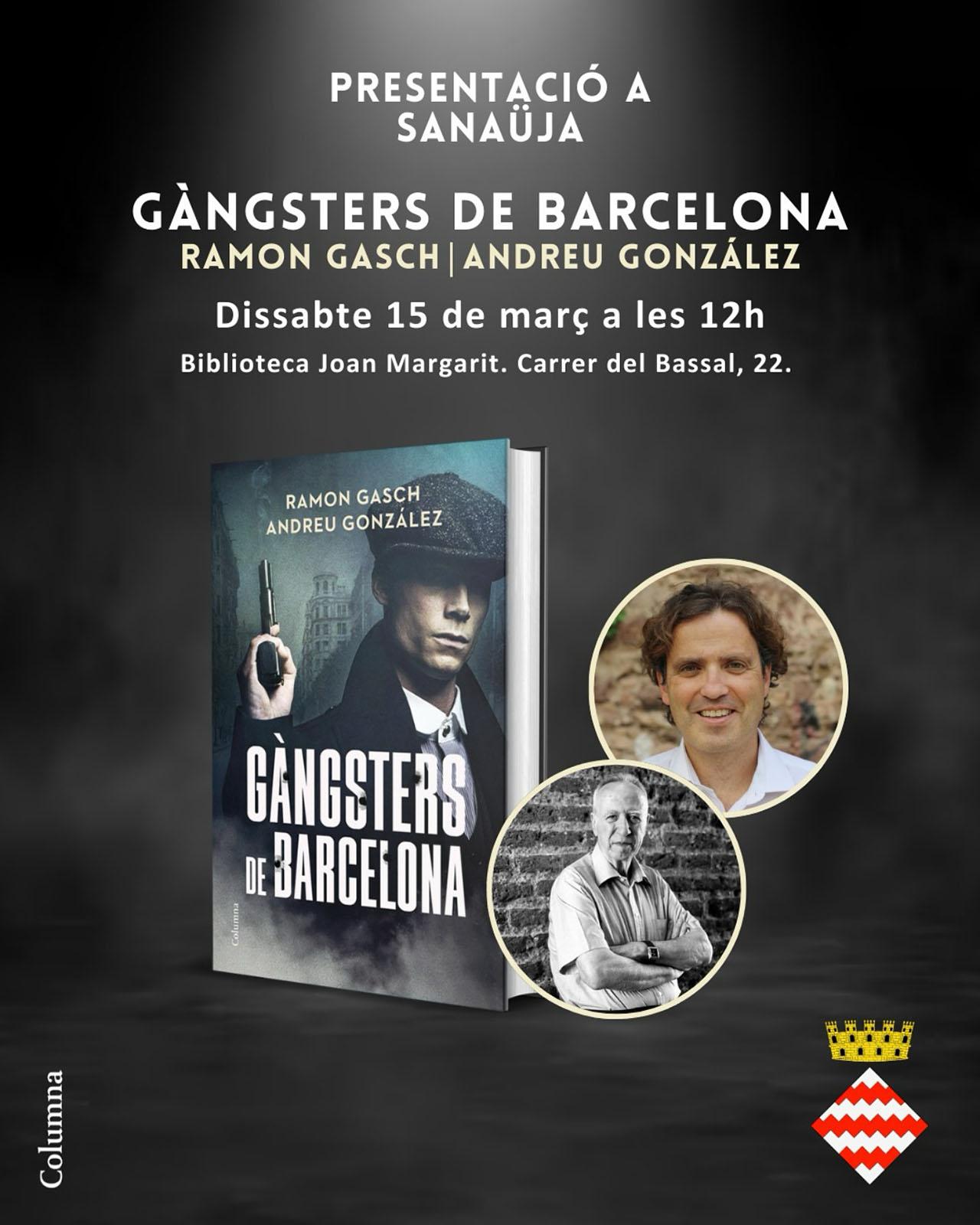 cartell Presentació llibre 'Gàngsters de Barcelona'