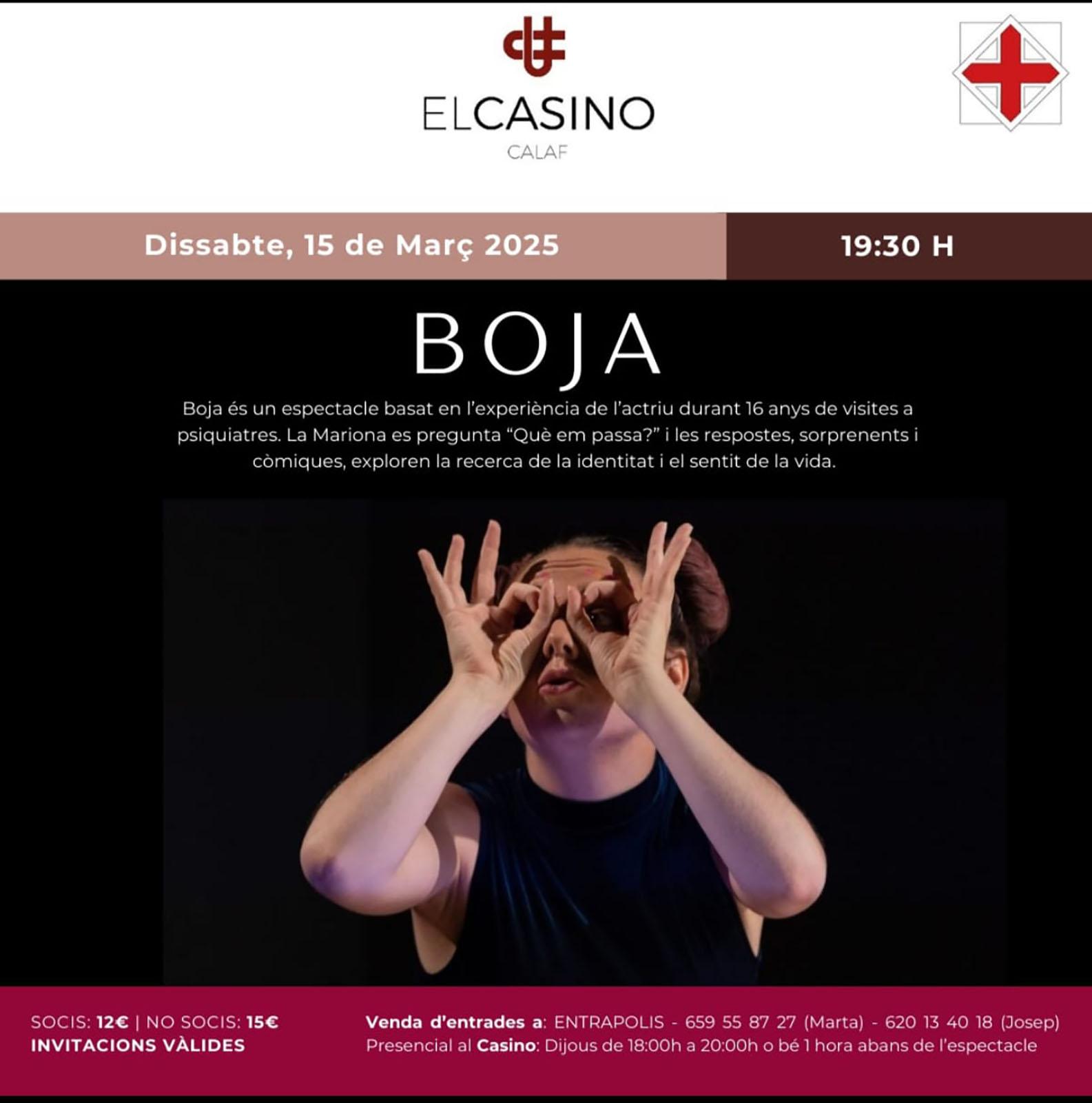 cartell Espectacle 'Boja'